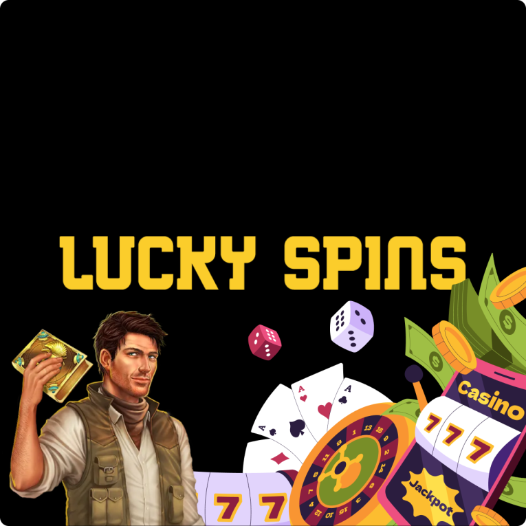 Lucky Spins yellow background