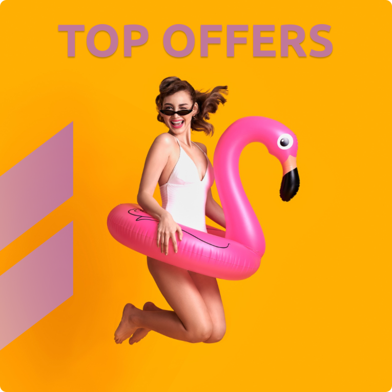 Girl jumping top offers